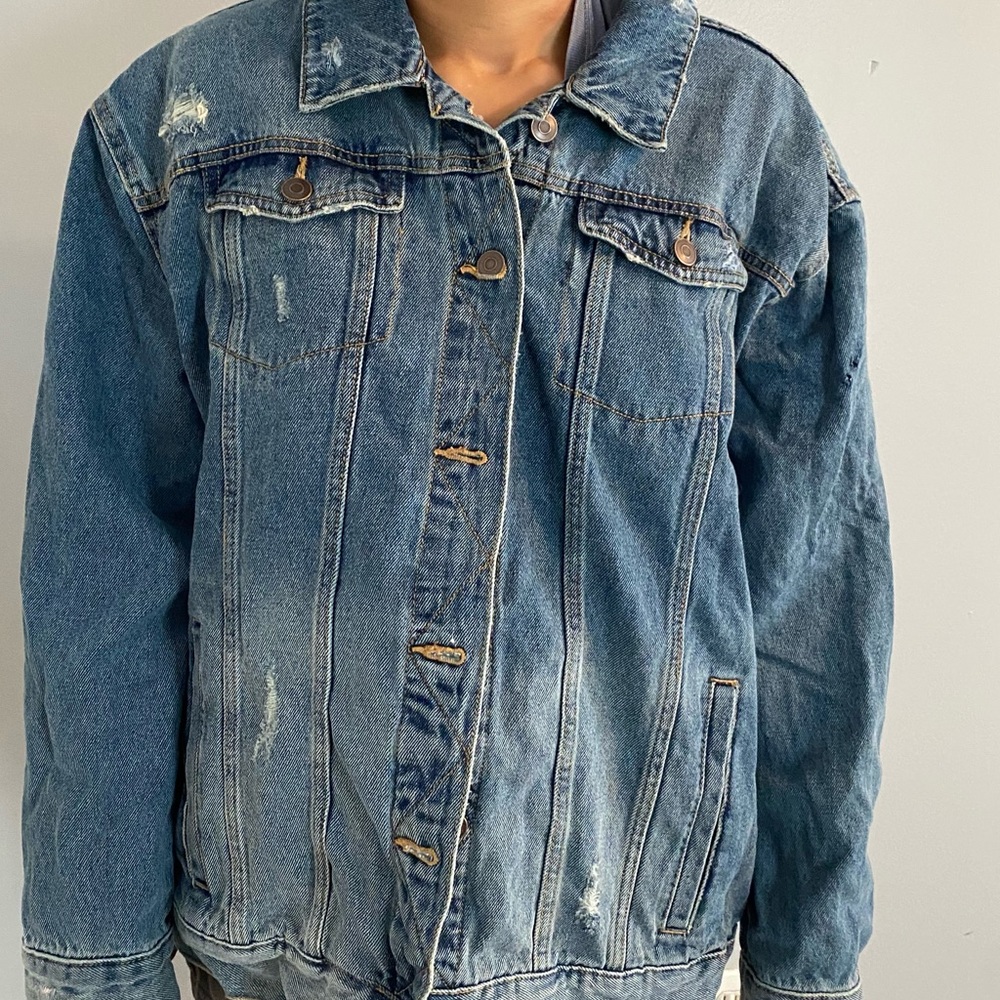Distressed Jean Jacket
